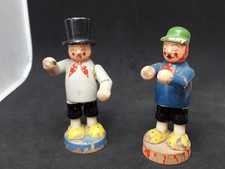Zwei Holzfiguren Erzgebirge