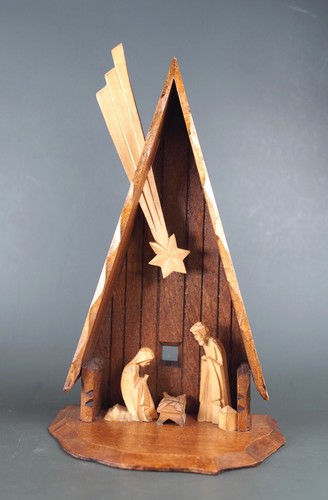 Krippe holz erzgebirge - krippe, holz,