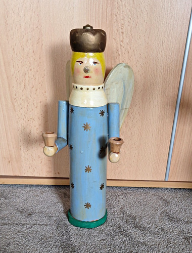 Erzgebirge holzfigur engel - holzfigur,
