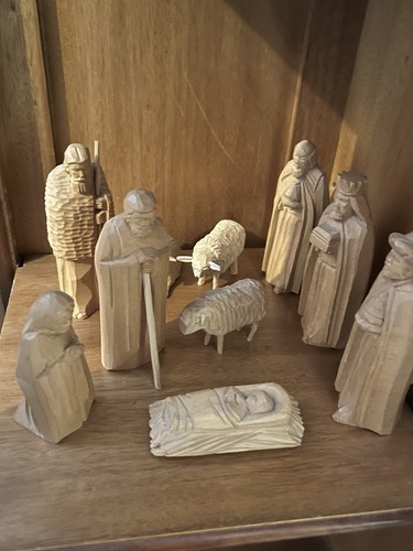 10x pyramidenfigur krippe echt - krippe,