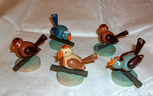Alte vogelschar 5 bunte - alte,