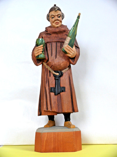 Holzfigur mönch - holzfigur,